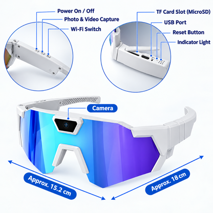 Sports Sunglasses with HD Camera: Record Your Adventures in First-Person